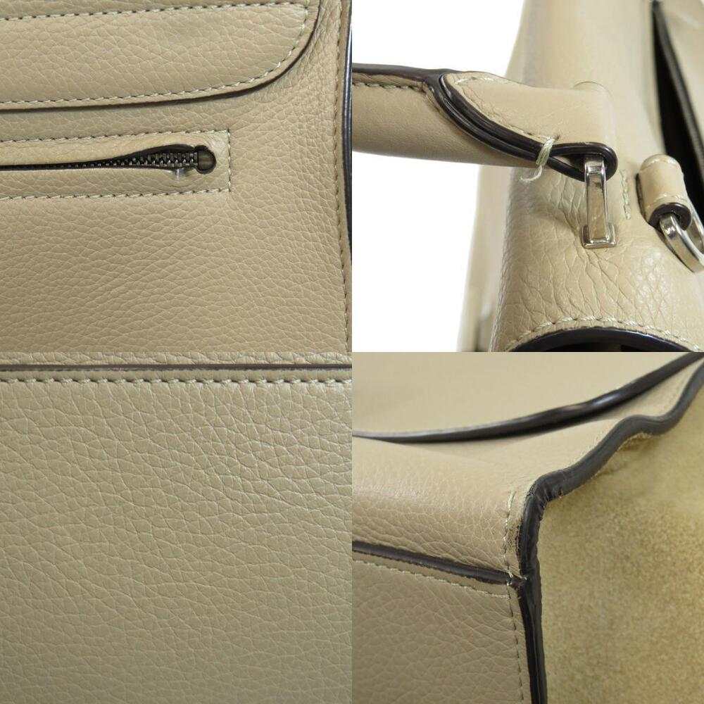 Celine Trapeze bag Dune calfskin leather suede - Picture 9 of 11